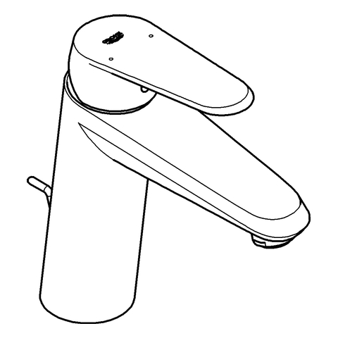 Grohe Eurodisc C Einhand-Waschtischbatterie chrom mittelhohe Ausführung 23448002